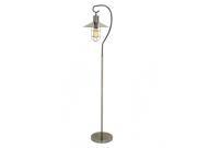 BENZARA 39118 Trendy Metal Silver Floor Lamp with Bulb