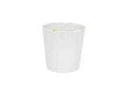 BENZARA HRT 62977 Benzara 62977 5 White and Golden Ceramic Planter