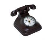 BENZARA 42167 Elegant Aluminum Bronze Telephone Clock