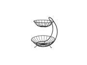 SPECTRUM DIVERSIFIED DESIGNS 81310 Yumi 2Tier Arched Basket Black