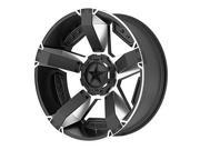 Wheel Pros XDWXD81189050500 KMC XD SERIES XD811 ROCKSTAR II MACH FACE W SATIN BLK WINDOWS 18x9 5X5.0 bp 5.00
