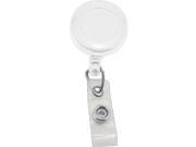 BRADY PEOPLE ID 525 I WHT ROUND BADGE ID REEL SOLID COLOR STRAP AND SLIDE CLIP PACK OF 25