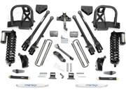 FABTECH MOTORSPORTS FABK2146B kit 6IN 4LINK SYS W BLK 4.0 C O and PERF RR SHKS 2011 FORD F350 450 4WD 8LUG