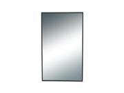 BENZARA 60151 Stylish Wood Rectangle Wall Mirror
