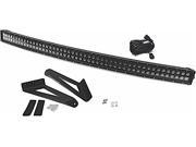 SOUTHERN TRUCK STL79005 50IN CURVED DBL ROW BLACK COMBO CREE 3W LIGHT BAR 288W W HARN SWITCH BRKT H