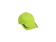OUTDOOR CAP SHB302LM OC SAFETY CAP TWILL W LED LIGHTS LIME HV