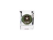 GREAT AMERICAN PRODUCTS GSSC1178335 ARMY SQUARE SHOTGLASS W PHOTO INSIGNIA