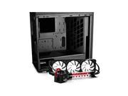 DEEPCOOL GENOME II BK RD GENOME II BK RD No Power Supply ATX Mid Tower w Integrated 360mm Liquid Cooling System Black Case Red Helix