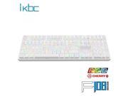IKBC K6D75S411006 ikbc F108 RGB Double Shot PBT Mechanical Gaming Keyboard w Cherry MX Brown Switches White