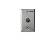 SECO LARM SD 72051 V0 Spring loaded momentary keylock switch in single gang stainless steel plate. Key 1300.