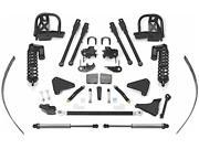 FABTECH MOTORSPORTS FABK2024DL kit 8IN 4LINK SYS W DLSS 4.0 C O and RR DLSS W BLOCK and ADDALEAF 00 04FORD F250 350 4WD