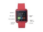 WORRYFREE GADGETS SMARTWATCH-RED BLUETOOTH HANDS FREE PHONE CALL