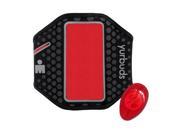 Yurbuds by JBL Ergosport Reflective LED Armband for iPhone 5 5S Black Red