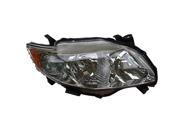 Eagle Eyes TY1056 B101R Passenger Side Replacement Headlight For Toyota Corolla