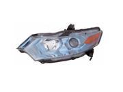 Replacement TYC 20 9384 00 1 Driver Side Headlight For 12 13 Honda Insight