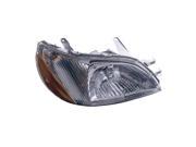 Replacement TYC 20 5825 00 1 Passenger Side Headlight For 00 02 Toyota Echo