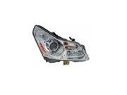 Replacement Depo 325 1101L ASHN Driver Side Headlight For 2009 Infiniti G37