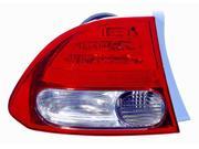 Replacement Depo 317 1979R UF Passenger Side Tail Light For 06 08 Honda Civic