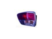 Replacement TYC 11 6675 00 Passenger Side Tail Light For 14 15 Toyota Highlander
