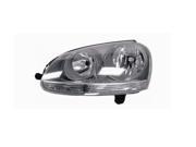 Replacement Vision VW10086A1L Left Headlight For 96 08 Jetta 06 08 Rabbit