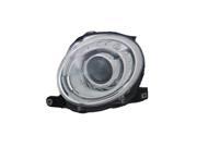 Replacement TYC 20 9376 00 1 Driver Side Headlight For 12 13 Fiat 500 5182429AE