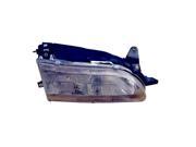 Replacement TYC 20 1744 00 1 Passenger Side Headlight For 93 97 Toyota Corolla