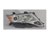 Replacement TYC 20 9191 00 Passenger Side Headlight For 09 15 Toyota Venza