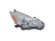 Replacement TYC 20 9311 00 1 Passenger Side Headlight For 12 14 Toyota Prius V