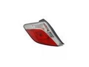 Replacement Depo 312 19B1L US Driver Side Tail Light For 06 14 Toyota Yaris