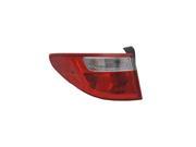 Replacement TYC 11 6594 00 1 Driver Side Tail Light For 13 14 Hyundai Santa Fe
