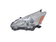 Replacement TYC 20 9312 00 1 Driver Side Headlight For 12 14 Toyota Prius V