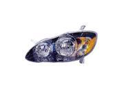 Replacement Vision TY10090C1R Passenger Headlight For 05 06 08 Toyota Corolla
