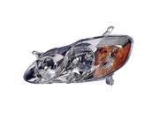 Replacement Vision TY10090D1L Driver Side Headlight For 05 08 Toyota Corolla