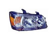 Replacement Vision TY10099A1R Passenger Headlight For 04 06 Toyota Highlander