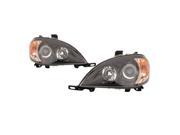 Depo 340 1104P ASD2 Pair Headlight For 98 01 ML320 98 01 ML430 00 01 ML55 AMG