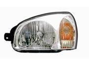 Replacement Vision HN10085B1L Driver Side Headlight For 2003 Hyundai Santa Fe