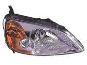 Replacement Vision HD10093A3R Passenger Side Headlight For 01 05 Honda Civic