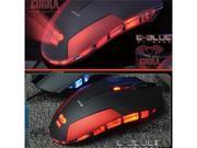E 3LUE Cobra 6 Buttons USB Pro Gaming Mouse Shining Red Blue