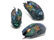 8D 2400DPI Red Hawk X5 Molten Gaming Mouse 6 Buttons MMO CS WOW RAZER CF FPS
