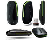 NEW 2.4G Rapoo 3500 Ultra Slim USB Wireless Laser Mouse Black