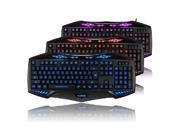 2014 NEW Arrival RAJFOO Nighthawk Backlit Multimedia Ergonomic Usb Gaming Keyboard with Blue Purple Red Changeable Lights