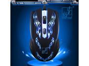 6D 1600DPI Spotlight Leopard SL139 4 Buttons Gaming Grade Mouse for PC Laptop Desktop