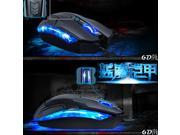 2500DPI 6D Blue Devils Armor 4 Buttons Optical Usb Gaming Grade Mouse for PC Laptop Computer