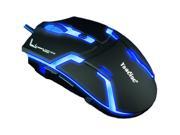 YanDiao MX 9100 2400DPI 8D Iron Knight 6 Buttons Usb Optical Gaming Mouse with 4 Colors Respiration Leds
