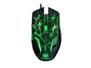 A Jazz 8D SpiderHero 6 Buttons Molten Green LED Optical 800 1200 1600 2400DPI Professional USB MMO Gaming Mouse