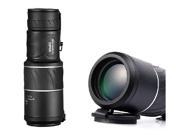 PANDA 30x50 Dual Focus Zoom Green Optic Lens Armoring Monocular Telescope Black