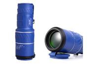 PANDA 30x50 Dual Focus Zoom Green Optic Lens Armoring Monocular Telescope Blue