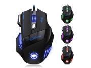 MASTER T80 2nd Gen. 5500DPI 8D 7 Buttons Optical Usb Gaming Mouse with 7 Colors LED