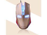 NAFFEE Iron Man G5S 6 Buttons X3 Optical Wired Usb Professional Gaming Mouse 2400DPI 6D Auto Sleep Function Accurate and Reliable Sensor for PC Laptop Gam