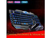 Delog GM1 3 Color Backlight Ergonomic Gaming Keyboard 2400DPI Gaming Mouse Set